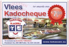 Vlees kadocheque €  7,50