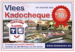 Vlees kadocheque €  10,00