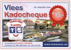 Vlees kadocheque € 15,00